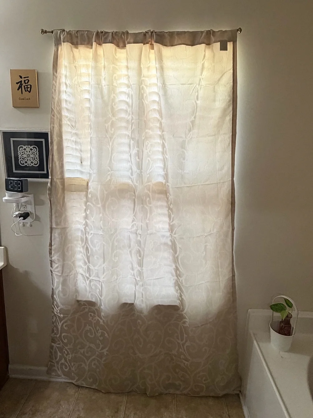 Luxe Edition Tulsa Window Panel - Cream